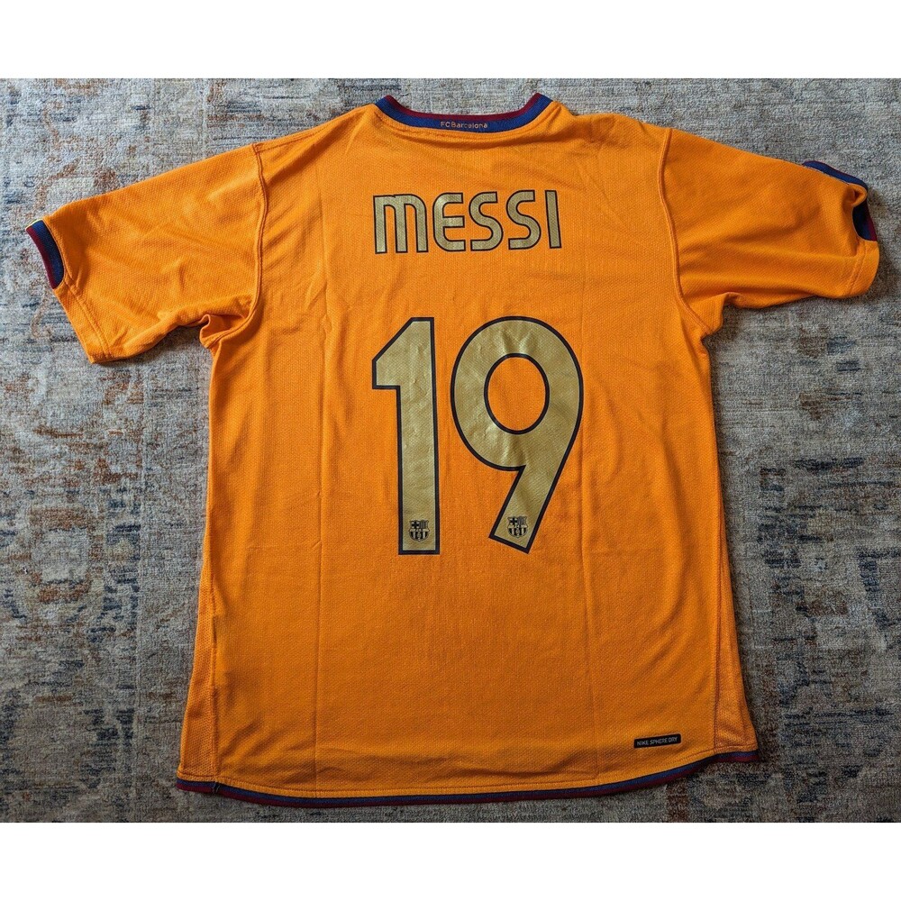 Nike Lionel Messi FC Barcelona 2006-2008 Away Jersey Men's Medium